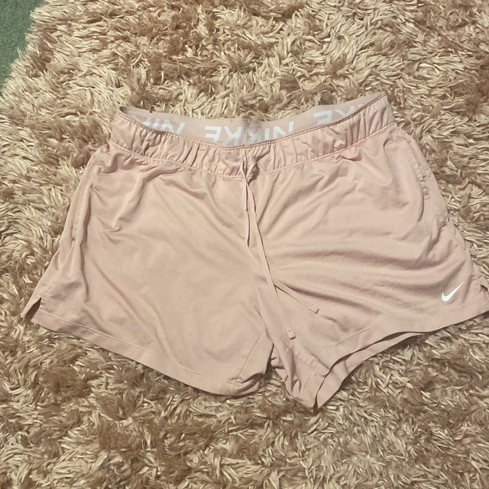Nike dri fit shorts pink